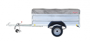 Прицеп автомобильный 8213В5 "Крепыш 2,5 Плюс" (2500x1500) тент 0,25 +надст. борта оцинк. (Нива R-15)