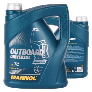 Масло моторное MANNOL MOTO 2-TAKT OUTBOARD UNIVERSAL TC-W2 4л. (для лодочных подвесных моторов)