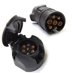 Разъем прицепа (вилка + розетка) пластм.