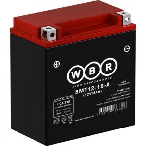 Аккумулятор WBR мото MT/SMT12-18 MF 12В 18 Aч (175*87*155)