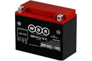 Аккумулятор WBR мото SMTG12-18-C 12В 18 Aч (175*87*155)