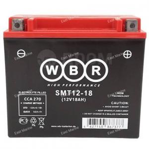 Аккумулятор WBR мото SMT12-18-A 12В 18 Aч (150*87*161)