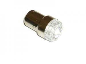 Лампа МАЯК светодиод 12V21-9 белый T15 BA15S стоп габарит