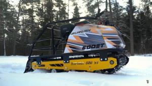 Мотобуксировщик БУРЛАК-М 600 ST 20л.с. реверс, (гусеница 600 мм)