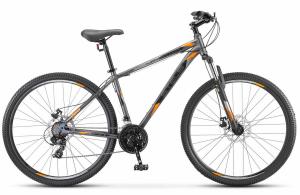 Велосипед, размер колеса 29", "Stels Navigator" 900 MD, 21 скорости, рама 17,5", матовый темно-серый