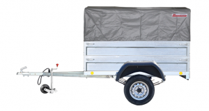 Прицеп автомобильный 821303 "Крепыш 2" (2000х1260) тент 0,75 +надст. борта, оцинкованный НИВА R-15