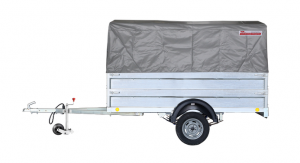 Прицеп автомобильный 821305 "Крепыш 2,5" (2500х1260) тент 0,75 +надст. борта, оцинкованный