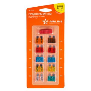 Предохранитель флажковый "AIRLINE" (стандарт) 5-30A (к-т 10шт.с щипцами)