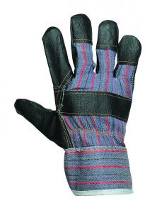 Перчатки с покрытием ПВХ черные 10пар