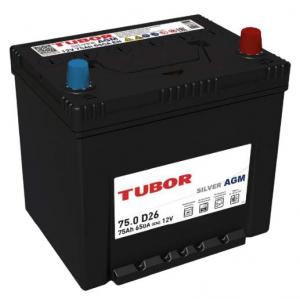 Аккумулятор TUBOR AGM 75 Ач R (азия)