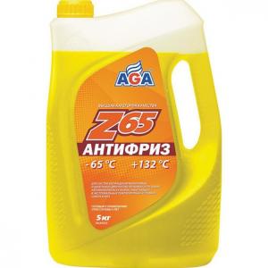 Антифриз AGA-Z65 (043Z) желтый 5кг.