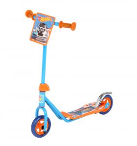 Самокат Hot Wheels упр.наклоном, PU свет. кол.пер. 2х120мм/зад.80мм, 52х13х73(62) см., 2 кг.