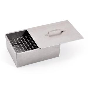 Коптильня двухьярусная 380х280х170 с поддоном для сбора жира, сталь 0,8мм (Кедр)