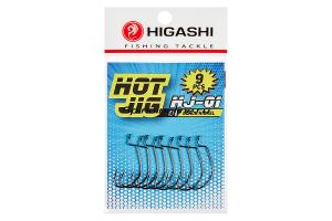 Крючок офсетный Higashi Hot Jig HJ-01 #3/0 Black nickel (6 шт.)
