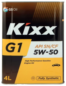 Масло моторное GS-OIL KIXX G1 5W50 API SP синтетика 4л