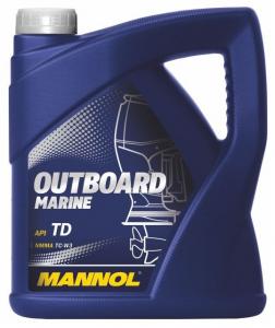 Масло моторное MANNOL MOTO 2-TAKT OUTBOARD полусинт.TC-W3 4л. (для лодочных подвесных моторов)