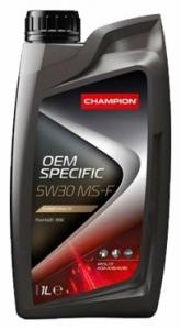 Масло моторное CHAMPION OEM Specific MS-F 5W30 API SL/CF ACEA:A1/B1-12 ACEA:A5/B5-16 синт 1л