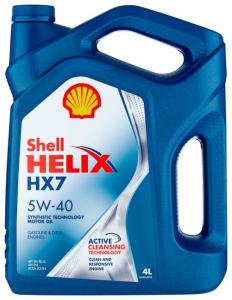 Масло моторное Shell Helix HX7 полусинтетика 5W40 API SN/CF 4л