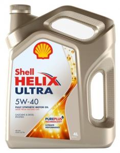 Масло моторное Shell Helix Ultra синтетика 5W40 API SN/CF 4л