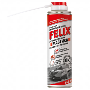 Мастика полимерно-битумная "FELIX" 650мл. (аэрозоль)