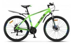 Велосипед, размер колеса 26", "Stels Navigator" 640 MD, 24 скорости, рама 17" алюминий x6, зеленый