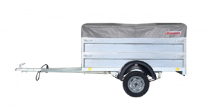 Прицеп автомобильный 821303 "Крепыш 2" (2000х1260) тент 0,25 +надст. борта, оцинкованный