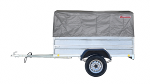 Прицеп автомобильный 821305 "Крепыш 2,5" (2500х1260) тент 0,75 +надст. борта оцинкованный (R-16 УАЗ)