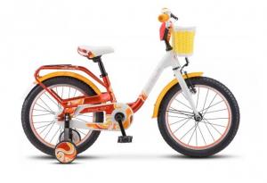 Велосипед, размер колеса 18", "Stels Pilot" 190, 1 скорость, рама 9" красный/желтый/белый