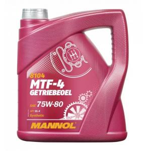 Масло трансмиссионное MANNOL MTF-4 GETRIEBEOEL 75W80 GL-4 синтетика 4л
