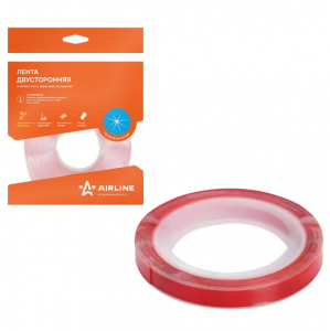 Скотч двусторонний 12мм*3м (прозрачный) "AIRLINE"