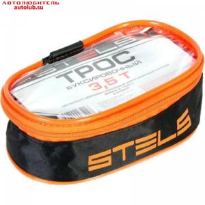 Трос буксировочный ленточный "STELS" 5 тонн, 2 крюка, сумка на молнии