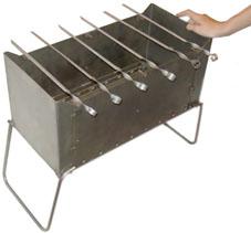 Мангал -дипломат "РИФ" 540х250х270