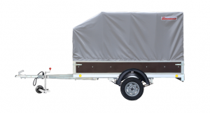 Прицеп автомобильный 821305 "Крепыш 2,5" (2500х1260) борт усил (б/фанера) + рейлинги тент 1,15 оцинк