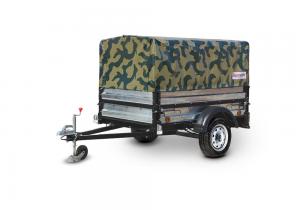 Прицеп автомобильный 821303 "Крепыш" (1850x1210) тент 0,75 +надст. борта (R-13)