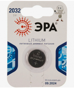 Батарейка ЭРА CR2032-1BL ( для брелка сигнализации) 1 шт.