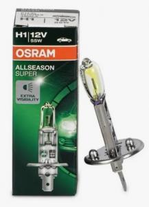 Лампа OSRAM H1 12V 55W ALLSEASON SUPER +30% яркости