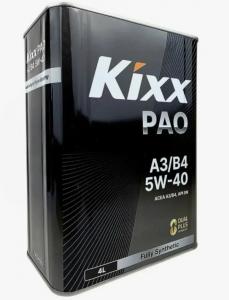Масло моторное GS-OIL KIXX PAO 5W40 A3/B4 синтетика 4л фото 1