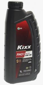 Масло моторное GS-OIL KIXX PAO1 0W40 API SN синтетика 1л
