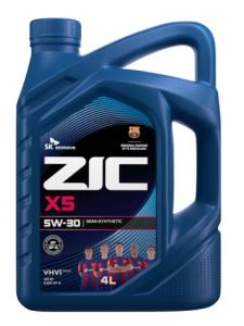 Масло моторное ZIC X5 (A) 5W30 SN полусинт. 4л.