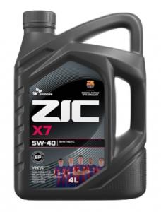 Масло моторное ZIC X7 5W40 SP синтетика 4л.
