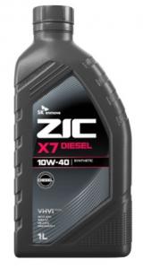 Масло моторное ZIC X7 Diesel 10W40 CI-4 синтетика 1л.