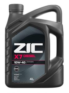 Масло моторное ZIC X7 Diesel 10W40 CI-4 синтетика 4л.