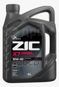 Масло моторное ZIC X7 Diesel 10W40 CI-4 синтетика 6л.