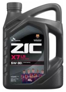 Масло моторное ZIC X7 LS 5W30 SN/CF синтетика 4л.