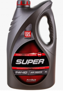 Масло моторное Лукойл-Супер (полусинт.) 5W40 API SG/CD 4л.