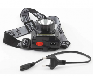 Фонарь ЭРА налобный GA-501, Гранит (3Вт СОВ+3Вт LED, ближн/дальн. свет, аккум.)