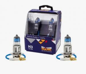 Лампа МАЯК H3 12V 55W PK22s "Active Rally" +150% (к-т, 2шт)