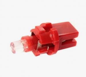 Лампа МАЯК светодиод 12V 1,2W (б/ц) с патроном красный T5 BAX 10S панель приборов