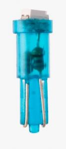 Лампа МАЯК светодиод 12V 1,2W (б/ц) синий T5 W2,0x4,6D панель приборов