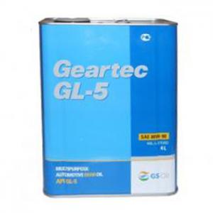 Масло трансмиссионное GS-OIL KIXX Geartec 80W90 GL-5 п/синтетика 4л